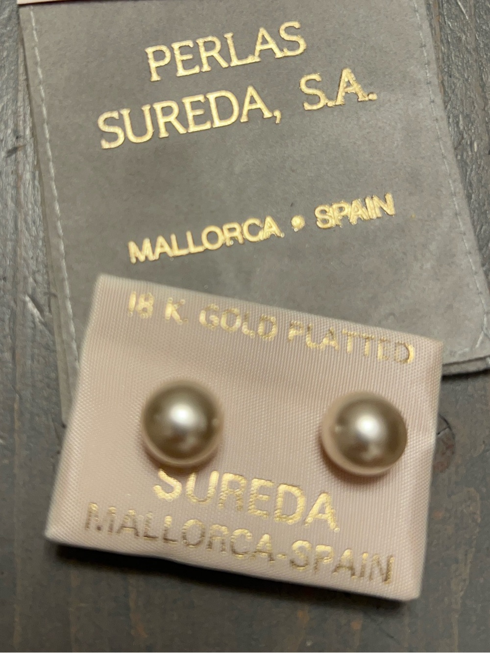 Mallorca Spain Sureda Pearl earrings 
Sterling☀️☀️